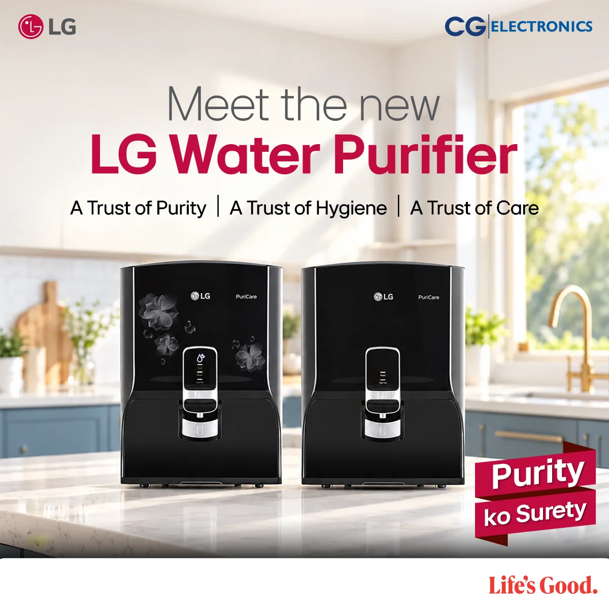 LG को Water Purifier नेपाली बजारमा